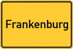 Place name sign Frankenburg, Kreis Osterholz