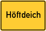 Place name sign Höftdeich
