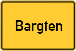Place name sign Bargten