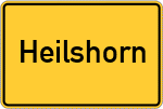 Place name sign Heilshorn