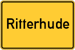 Place name sign Ritterhude