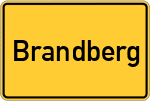 Place name sign Brandberg