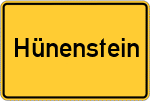 Place name sign Hünenstein