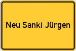Place name sign Neu Sankt Jürgen