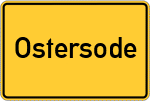 Place name sign Ostersode