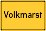 Place name sign Volkmarst