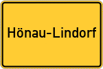 Place name sign Hönau-Lindorf