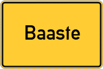 Place name sign Baaste