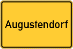 Place name sign Augustendorf