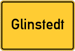 Place name sign Glinstedt