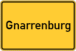 Place name sign Gnarrenburg
