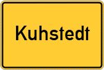 Place name sign Kuhstedt