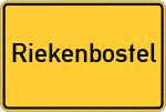 Place name sign Riekenbostel