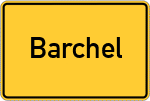 Place name sign Barchel