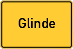 Place name sign Glinde