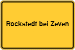 Place name sign Rockstedt bei Zeven