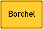 Place name sign Borchel