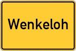 Place name sign Wenkeloh