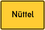 Place name sign Nüttel