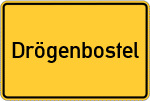 Place name sign Drögenbostel
