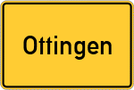 Place name sign Ottingen