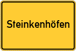 Place name sign Steinkenhöfen
