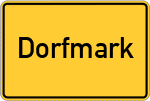 Place name sign Dorfmark