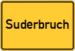 Place name sign Suderbruch