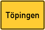 Place name sign Töpingen