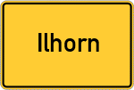 Place name sign Ilhorn