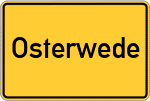 Place name sign Osterwede