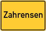 Place name sign Zahrensen