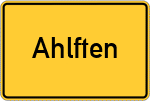 Place name sign Ahlften