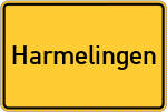 Place name sign Harmelingen