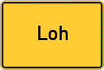 Place name sign Loh