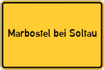 Place name sign Marbostel bei Soltau