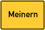 Place name sign Meinern