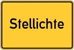 Place name sign Stellichte