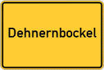 Place name sign Dehnernbockel