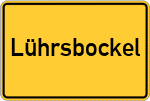 Place name sign Lührsbockel