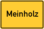 Place name sign Meinholz