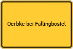 Place name sign Oerbke bei Fallingbostel