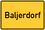 Place name sign Baljerdorf