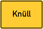 Place name sign Knüll, Kreis Stade