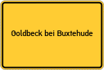 Place name sign Goldbeck bei Buxtehude