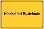 Place name sign Nindorf bei Buxtehude