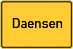 Place name sign Daensen