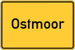 Place name sign Ostmoor