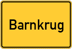 Place name sign Barnkrug