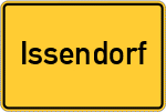 Place name sign Issendorf